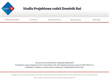 Tablet Screenshot of codex.net.pl