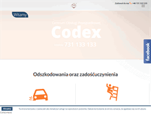 Tablet Screenshot of codex.org.pl